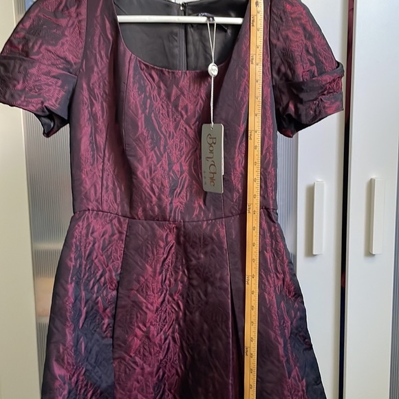 Beautiful dark wine dress for the wedding or holidays party, size 9 - Picture 6 of 8